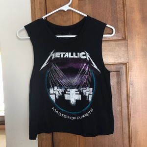 Metallica Crop Top